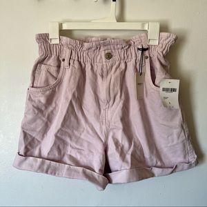 Lilac colored shorts